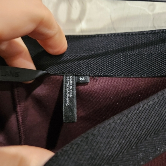 HELMUT LANG Ponte Kick Flare Bootcut Pants Maroon HLW32155 - Picture 4 of 6